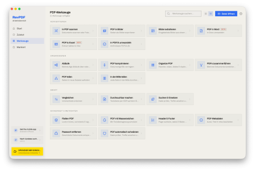 Revpdf Tools