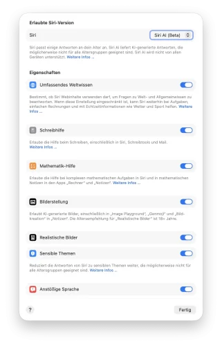 Einstellungen Screenshot Deutsch 2500