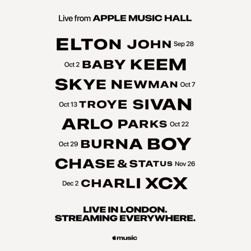 Apple Music Hall Konzerte