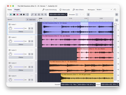 Audacity 4 0 Screenshot