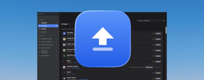 Floodtide: Update-Manager für den Mac jetzt auf Deutsch