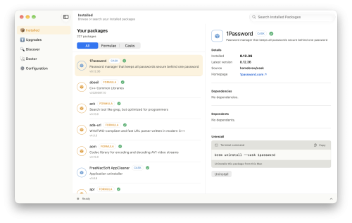 Homebrew 7.0.0 Brewui