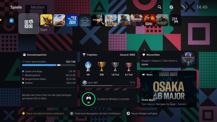 Ps5 Dashboard