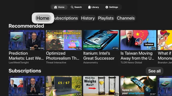 Auch für das Apple TV verfügbar Auch für das Apple TV verfügbar
