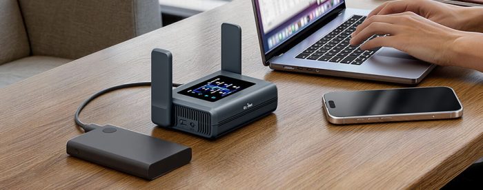 GL.iNet Slate 7 Pro: Wi-Fi-7-Reiserouter mit Touchscreen