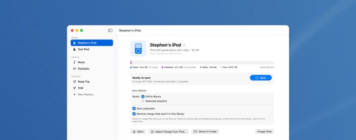 iPod Pro Max: Kostenlose Mac-App synchronisiert alte iPods